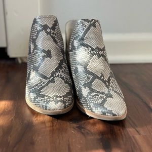 Snake Skin Dulce Vita Booties
